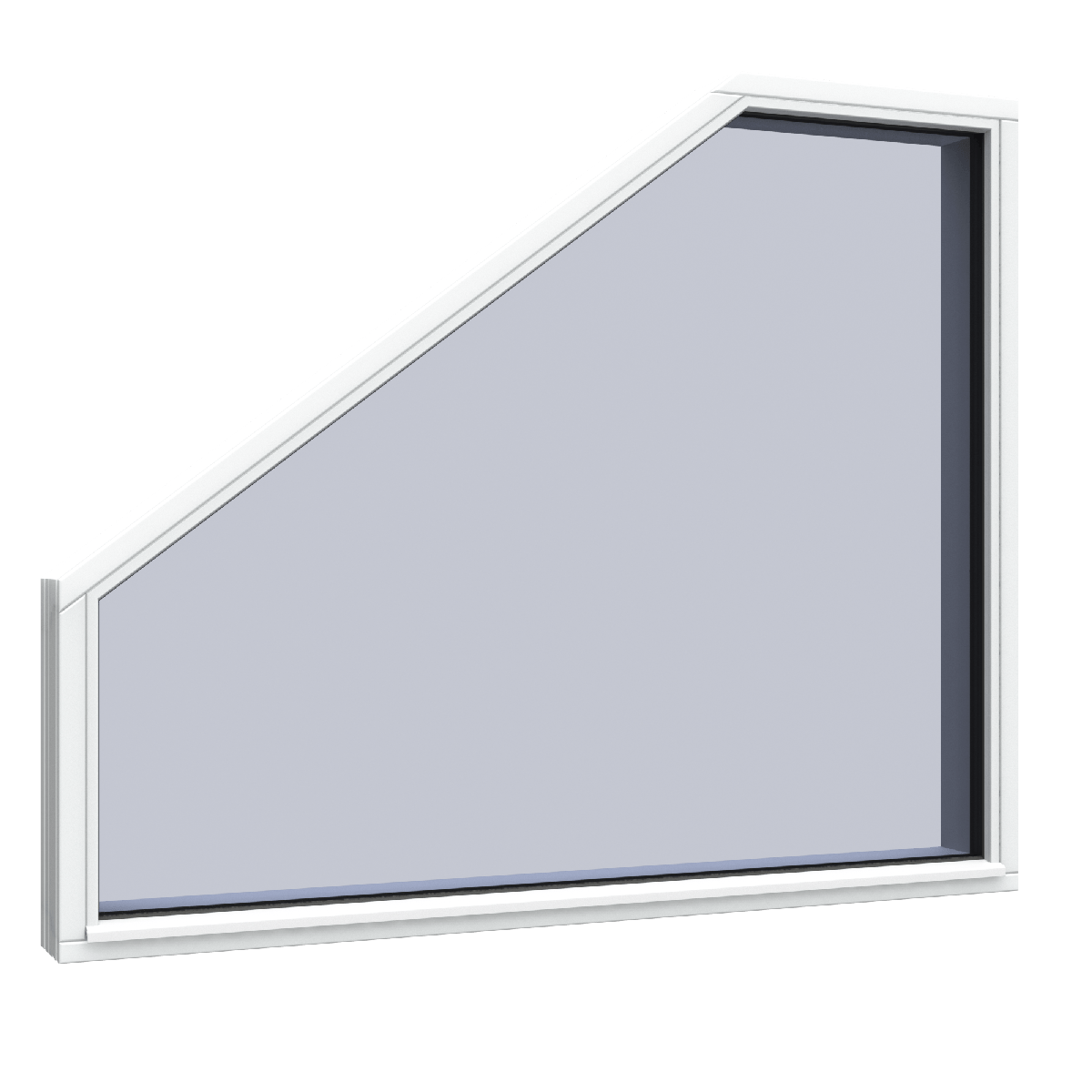 Schrägfenster Festverglasung